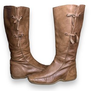 Wonders Brown Tall Leather Boots EU Sz 37 - US Sz 7